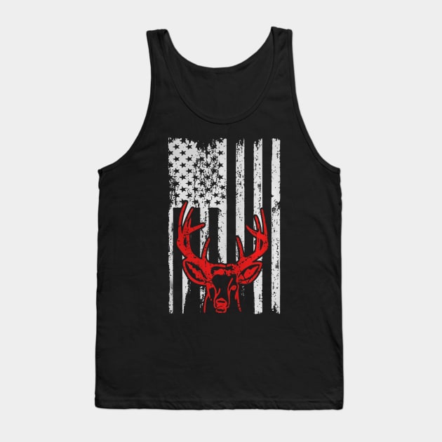 HUNTING HUNTER OUTDOORS USA FLAG PRIDE Tank Top by geromeantuin22